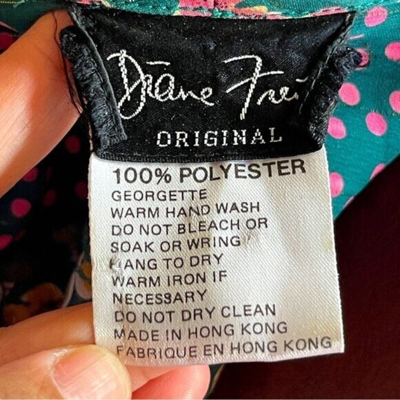 Vintage Diane Freis Maxi Dress Floral, Pleated w/ Shoulder Pad Bohemian - Picture 4 of 14